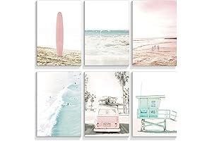 mifyuibytr Beach Canvas Wall Art