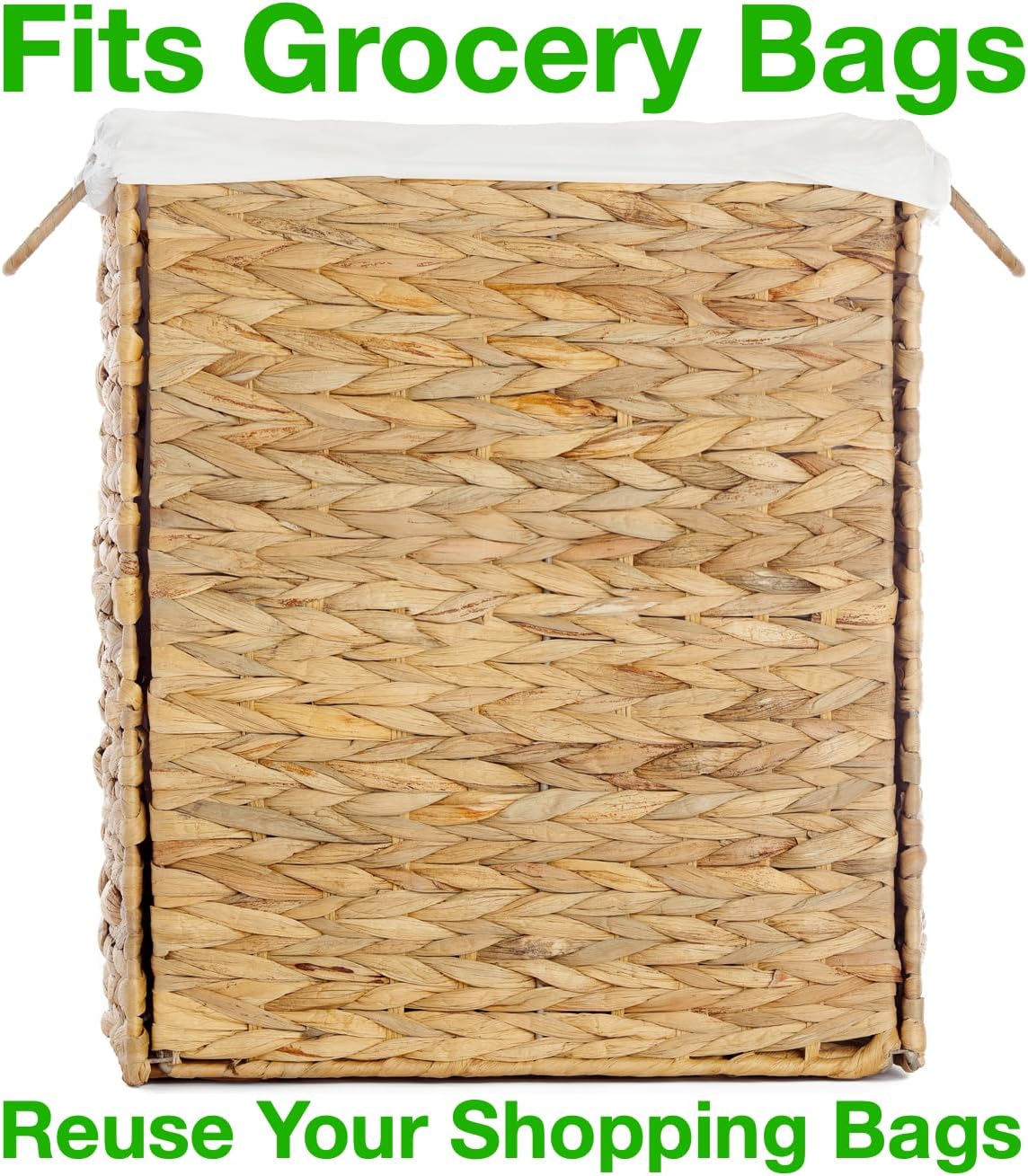 ライクイット AppliaFit ウィッカー廃棄物バスケット (2個パック)