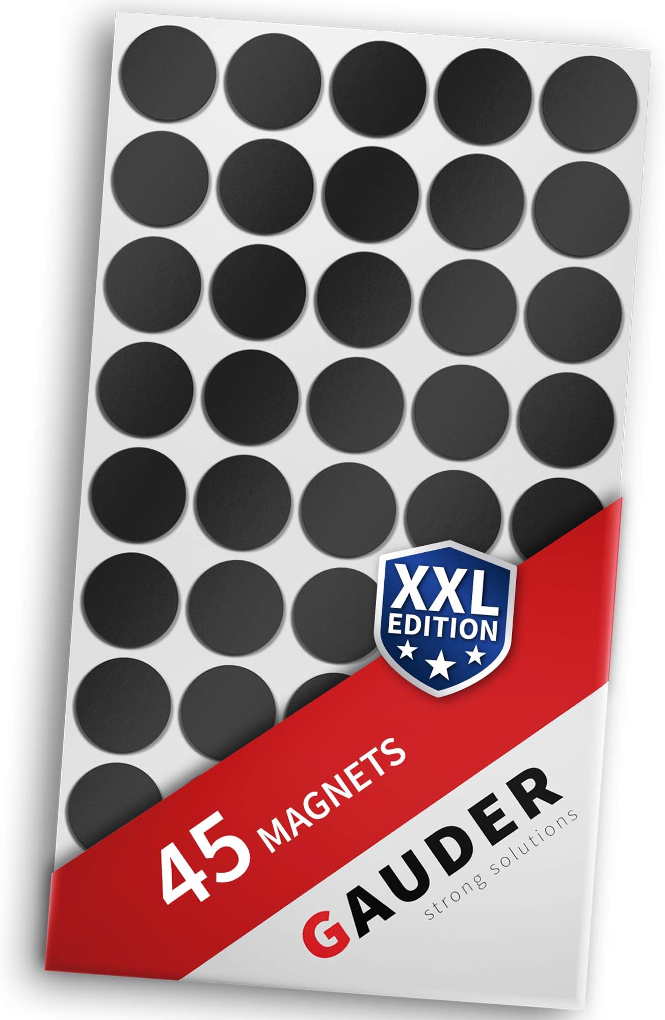 GAUDERLarge Magnetic Dots (Each 1.2") | 45x Magnets with Adhesive Backing | Magnets for Crafts