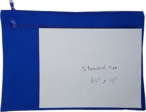 Miniatura 7 de ImpecGear Bolsas para documentos, bolsa de accesorios seguros, paquete de 2 de tela de polietileno (negro, 12.5 x 9.5 pulgadas)