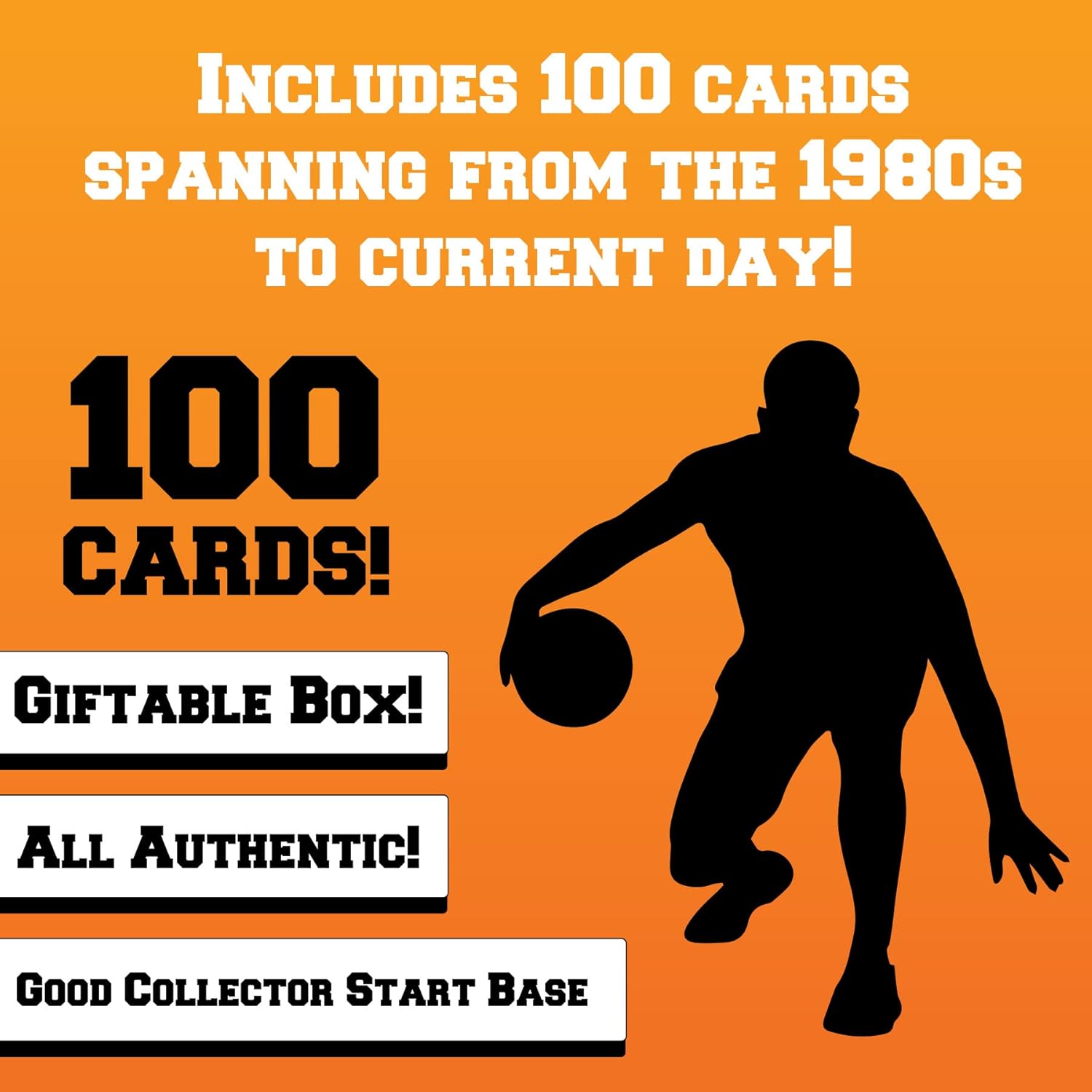 Basketball Trading Cards - All New Condition Cards (Assorted Set of 100)