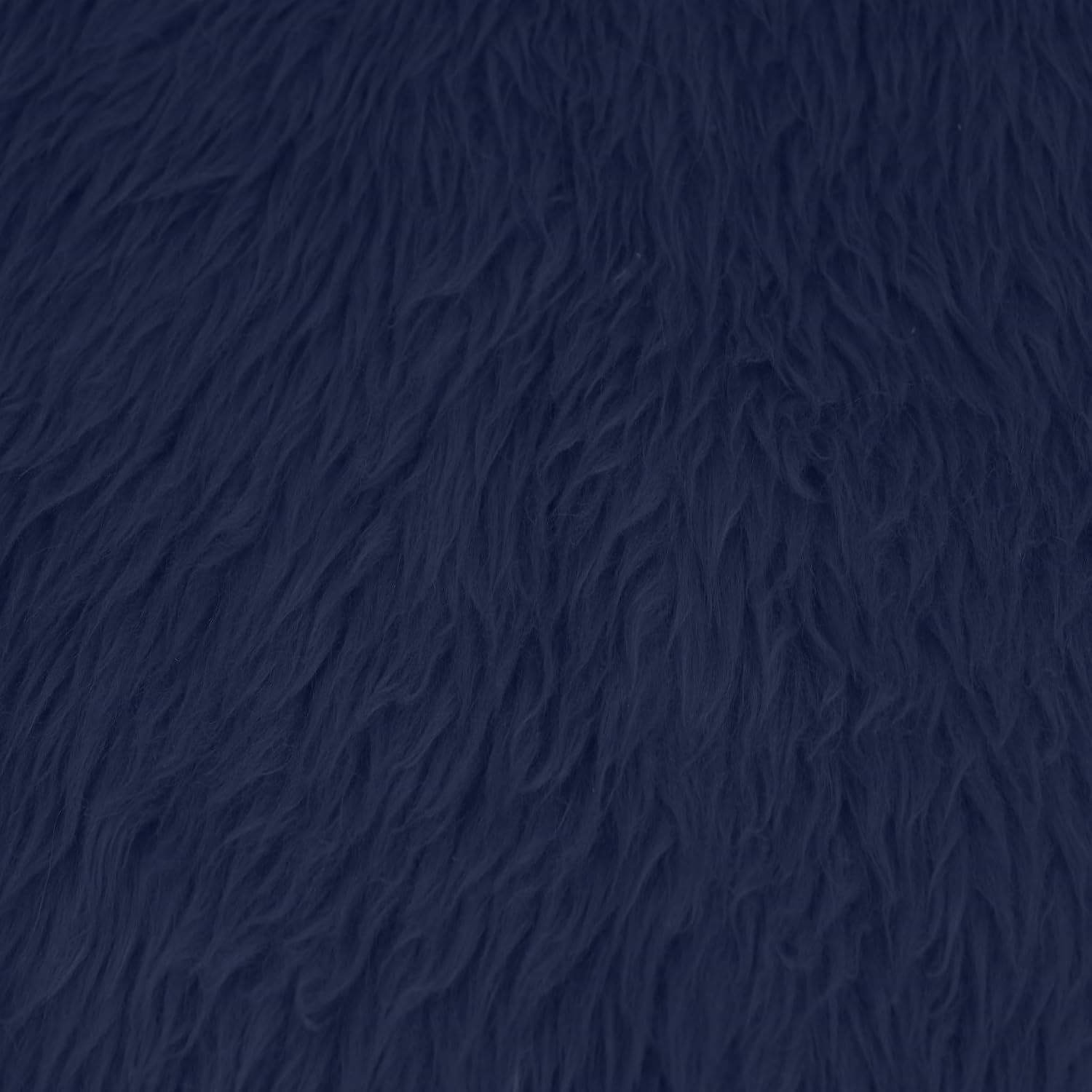 Stylish FABRIC Luxury Shag Faux Fur-Fabric by The Yard-Soft, Shaggy Mohair-for Sewing, Costumes, Pillows, Rugs, Apparel, Clothing, Decorations, Upholstery, Home DIY Projects, Navy 1 Yard