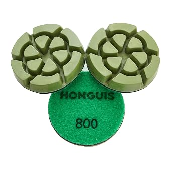 3 inch *12mm Diamond Floor Polishing Pucks,Grit 800 Set of 3,Concrete Sanding Disc,for Cement Rerrazzo Marble Granite Floor, Grit 800...