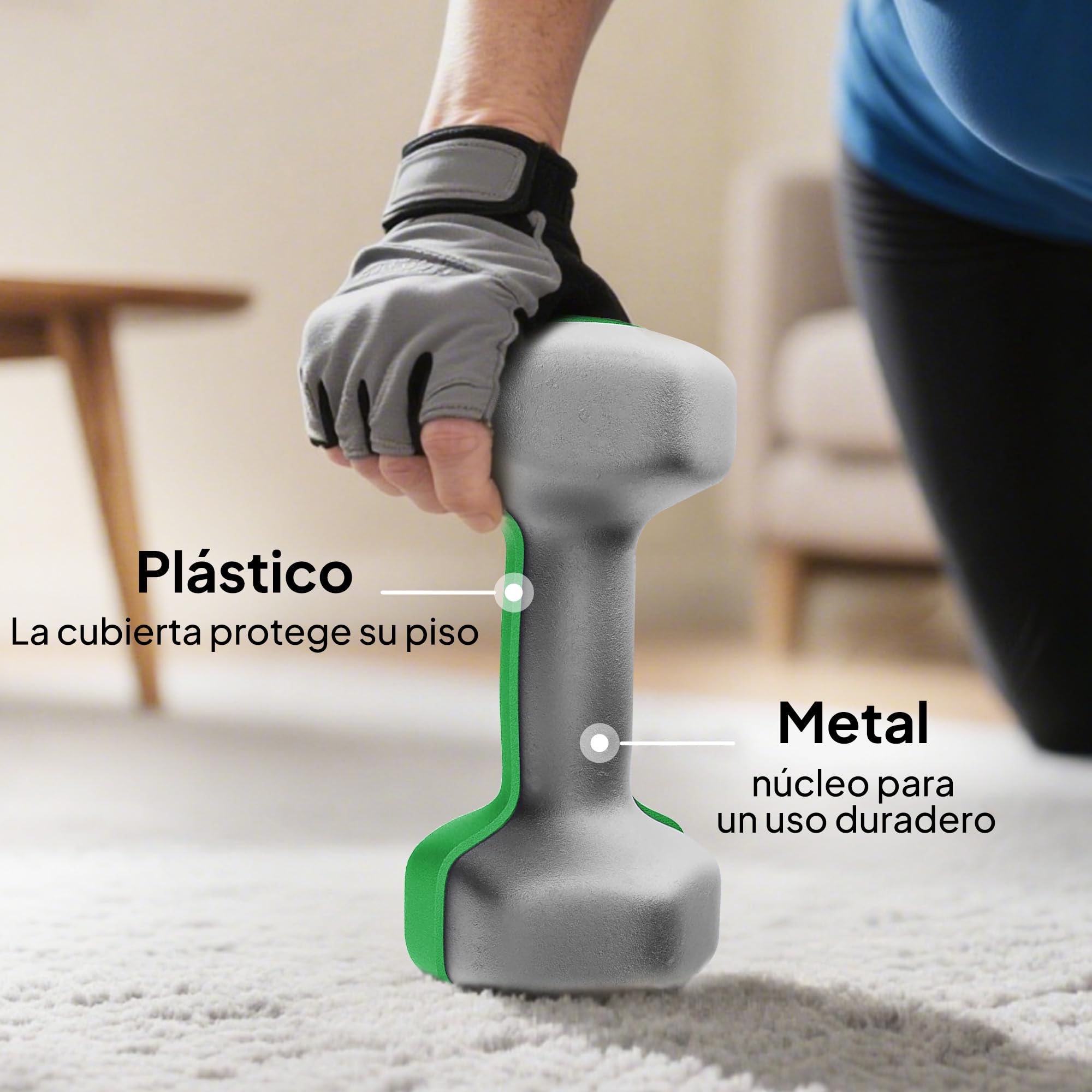 SPORTNOW Juego de Mancuernas de 8 Piezas 20 kg Hexagonales Multicolor | 2x1kg, 2x2kg, 2x3kg, 2x4kg, con Soporte de Almacenamiento, Mango Recto, para Entrenamiento de Fuerza en Casa Gimnasio
