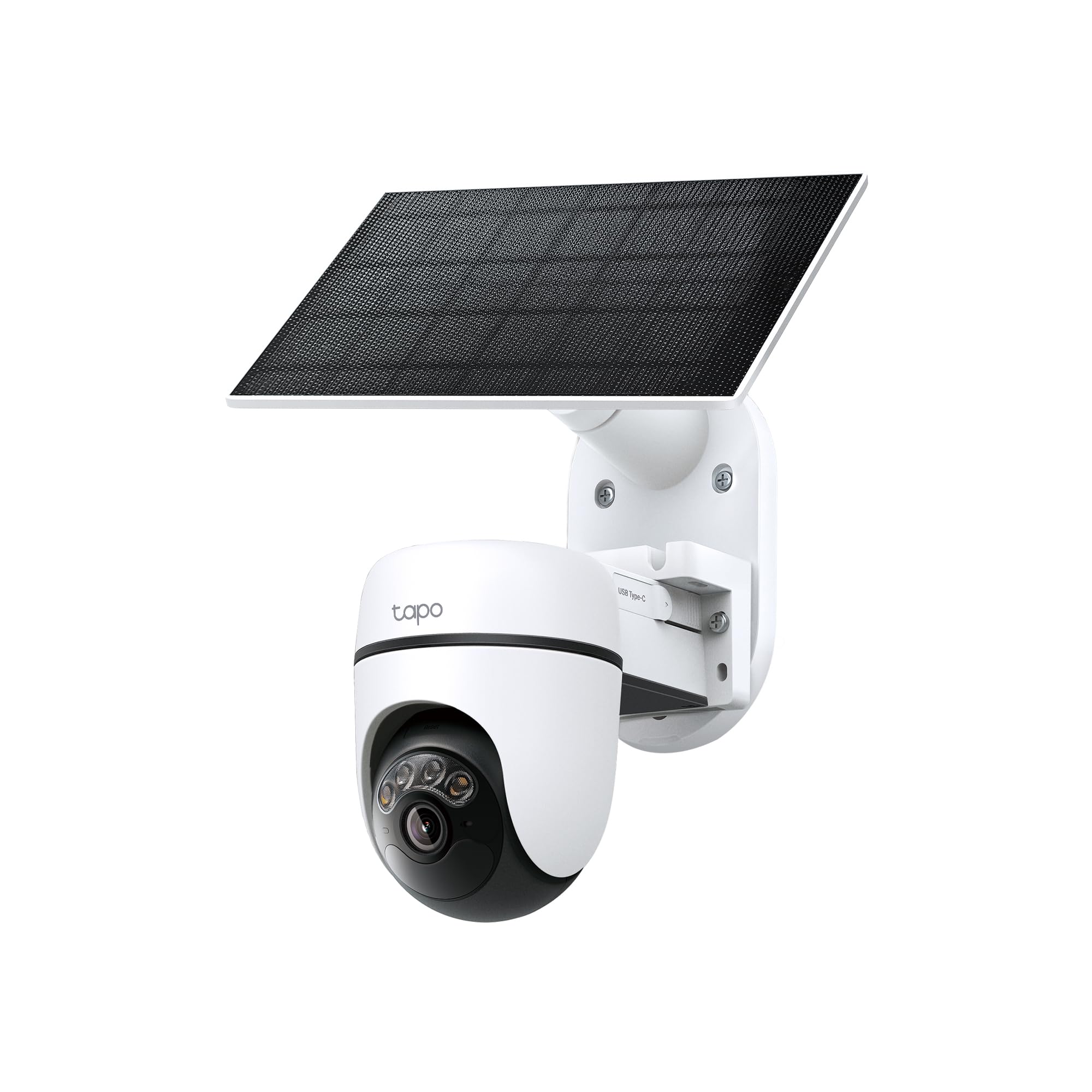 Tapo C630 KIT 360° Solar Überwachungskamera Außen mit Akku | 3K 5MP | Gratis KI-Erkennung | Farb- & IR-Nachtsicht | 24/7 Aufzeichnung | 2-Wege-Audio | Lokale MicroSD & Cloud