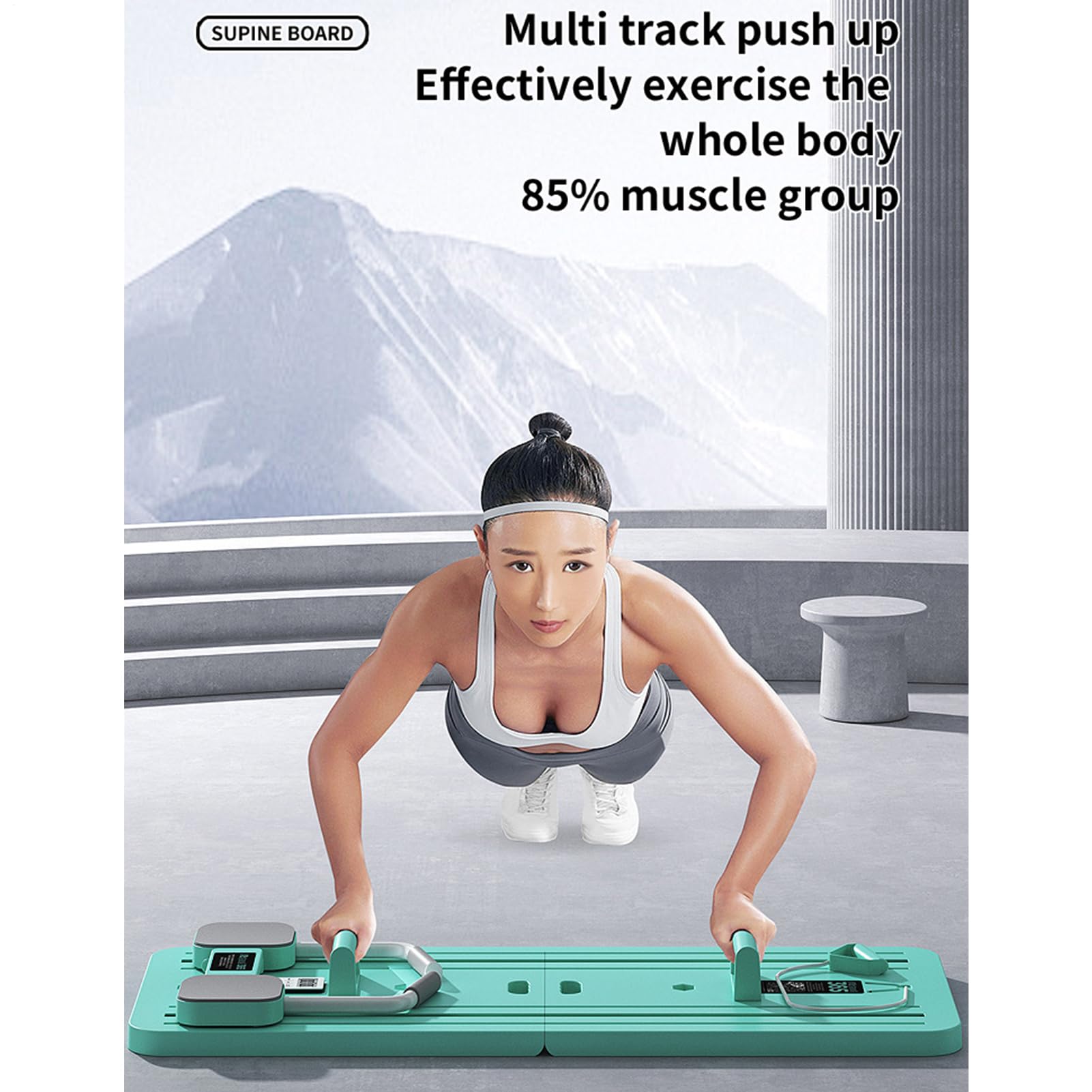 Tavola per riformatori per pilates, portatile, multifunzione, per uso domestico, strumento per esercizi per adulti per allenamento completo del corpo