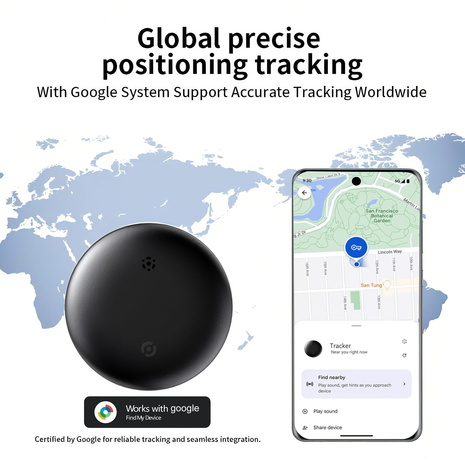 GPS Cat Tracker with Collar, Smart Tracker for Cats - No Subscription | Waterproof | Real-Time Tracking | 365-Day Battery Life, Pets Locator for Small Dogs, Cat Anti-Lost Device (Android Only) - image 2