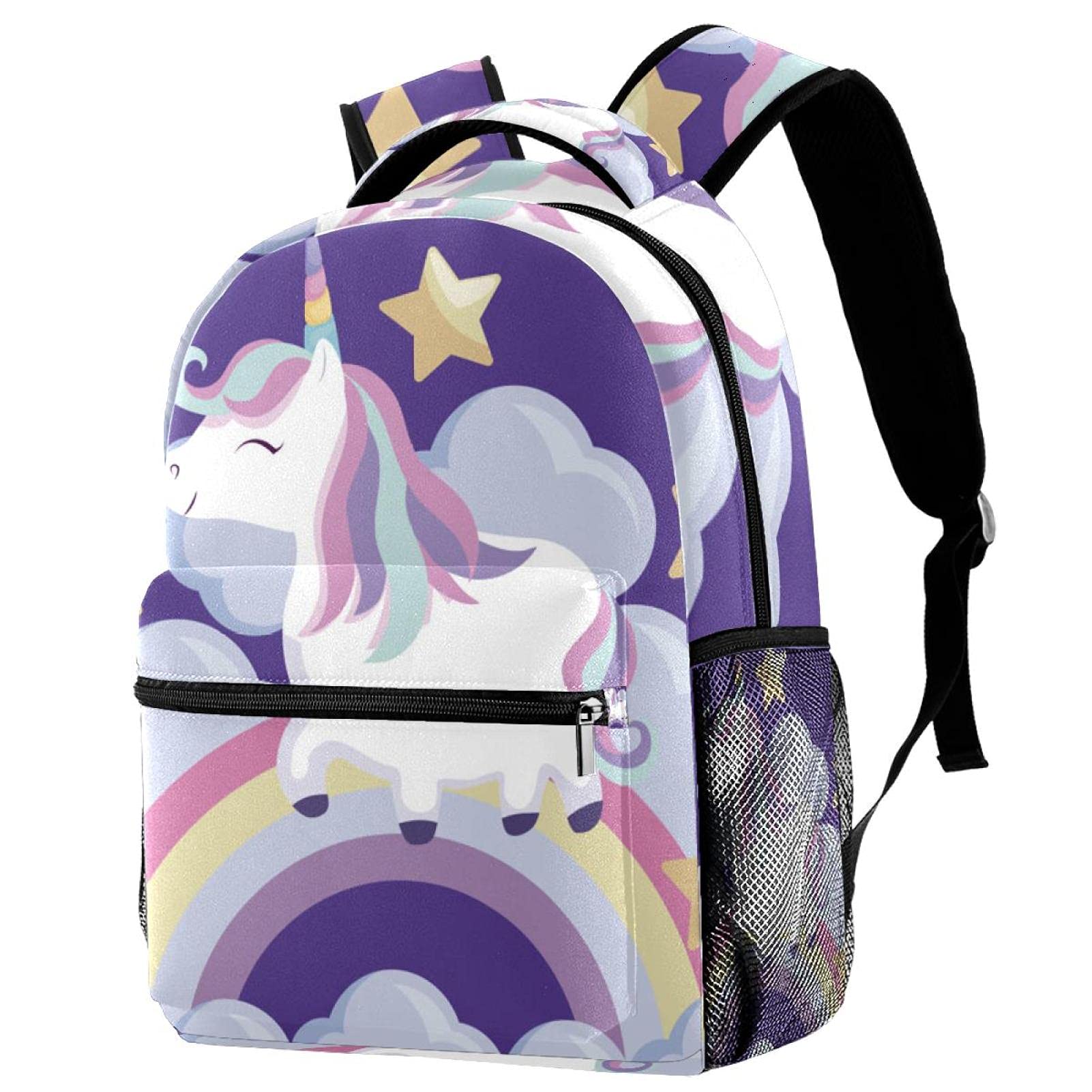 Sac à dos licorne pour école avec 4 compartiments et poche PC - 2
