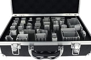 Stojak na prospekty z aluminium i dyfuzor z walizką na 35 modeli