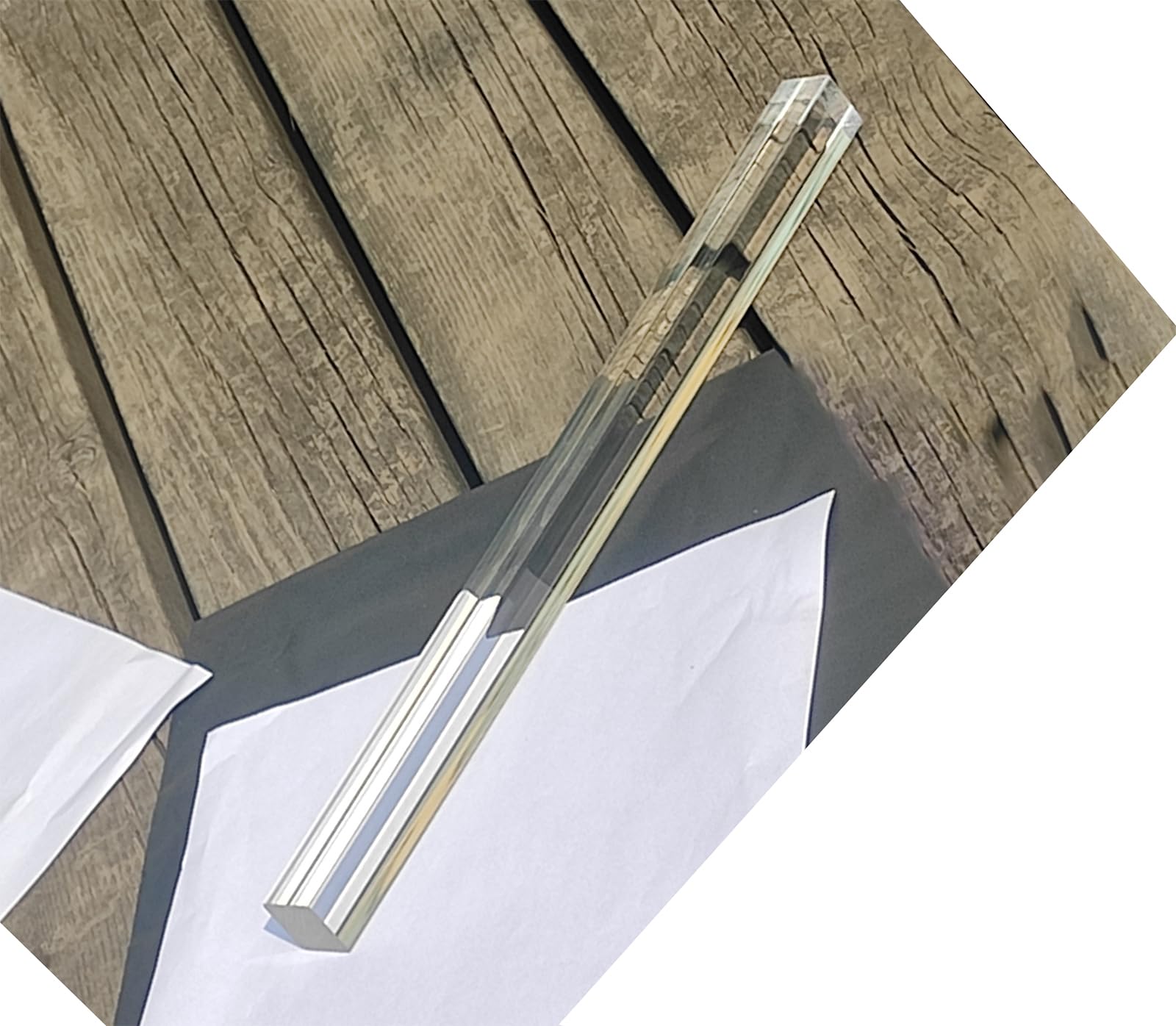 1pc 3/4" x3/4" x12in Clear Acrylic Square Rods PLEXIGLASS Lucite Plastic Rod