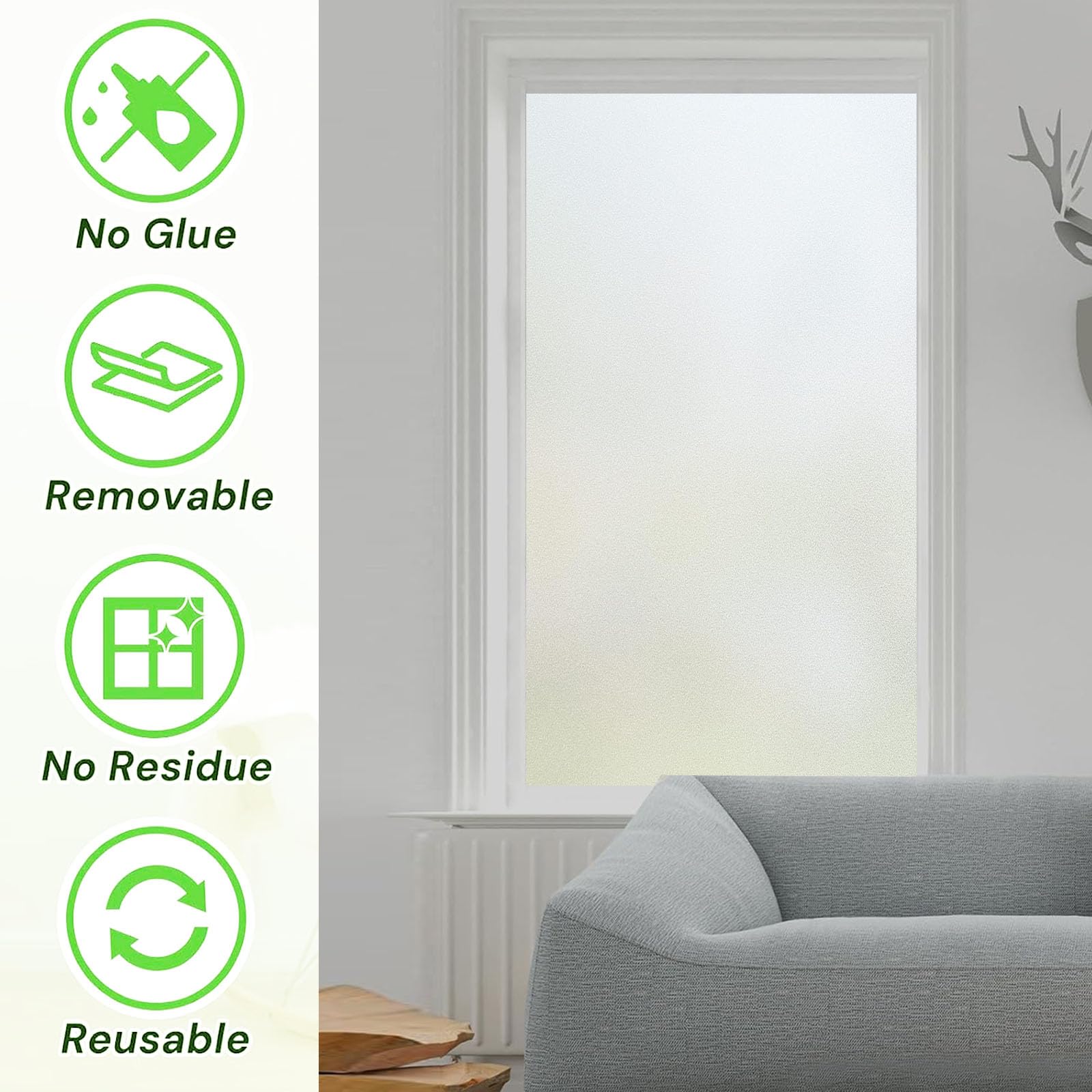 Film Fenetre Anti Regard Film Occultant Fenêtre Film Dépoli Opaque Excellente Intimité Bonne