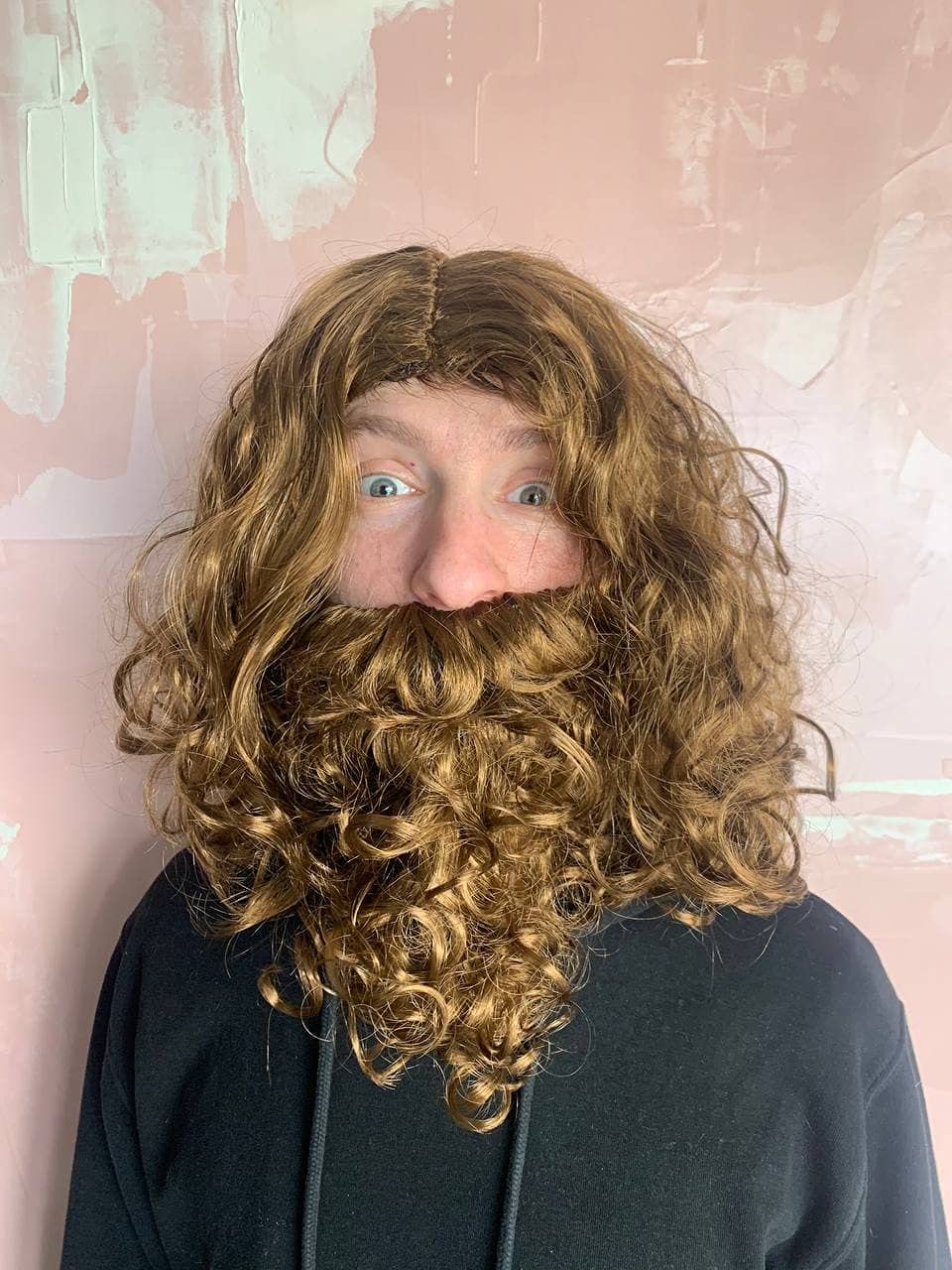 Jesus Wig & Beard - Biblical Costume Set Jesus Wig and Beard [Lite Brown] - Image 2