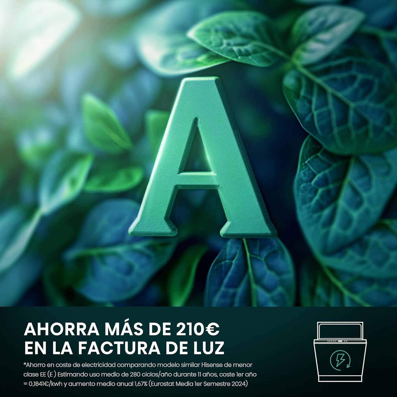 Hisense HV673A65 Dishwasher Energy Efficiency Class A