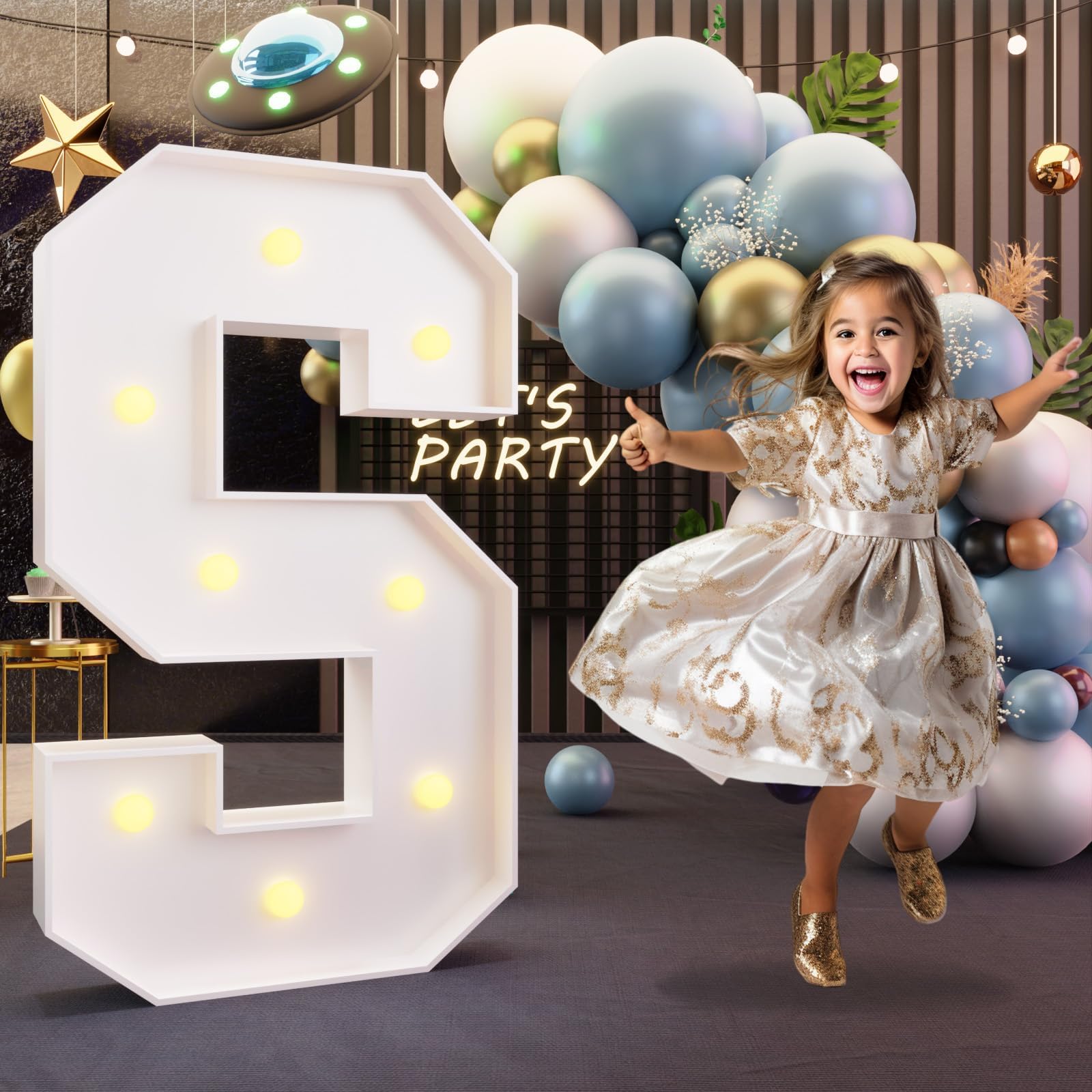 imprsv Marquee Light Up Letters, 3FT Marquee Letters for Birthday Baby Shower Wedding Decorations Light Up Letters for Engagement Party Decor, Large