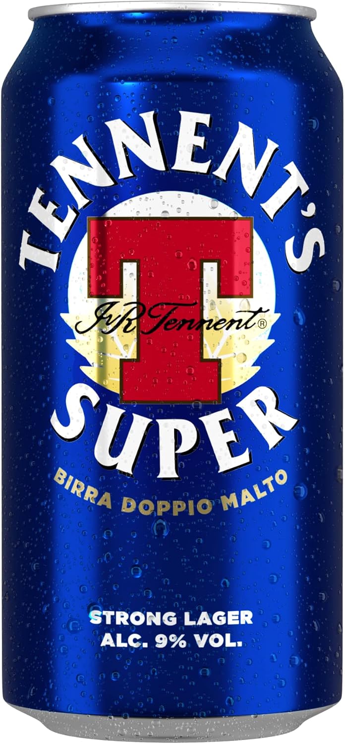 Tennent's Super Birra Lattina, Pacco da 24 x 44 cl Lattina, 24 x 440 ml Single - Immagine 2