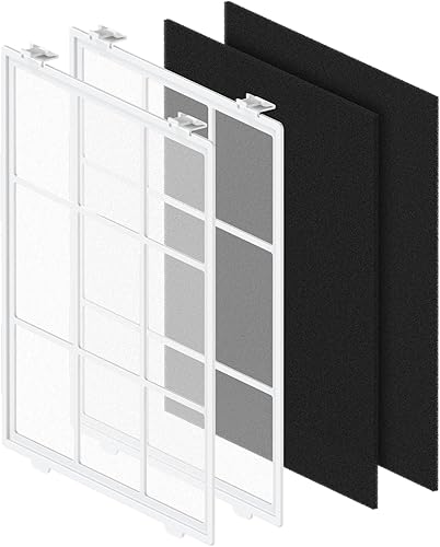 Paquete de 2 prefiltros de malla fina lavables C545 compatibles con purificador de aire Winix C545 con 2 prefiltros de carbón activado disponible en Yaxa Peru