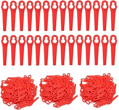 Chuancheng 90 Pack Plastic Blades for Florabest LIDL String Trimmer, for FRT18A FRT18A1 Kunst 46155 FRT20A1 Accessory Length 83mm