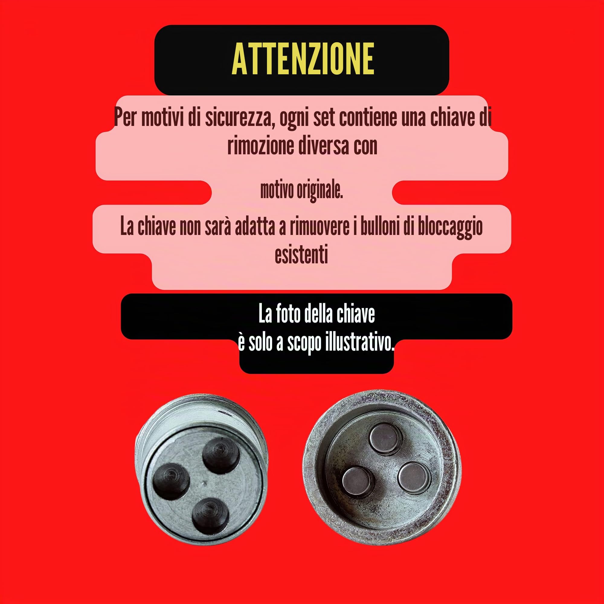 PEUGEOT 2008 2013+ dadi fissaggio ruota M12x1,25 VITI PROTEZIONE ANTIFURTO
