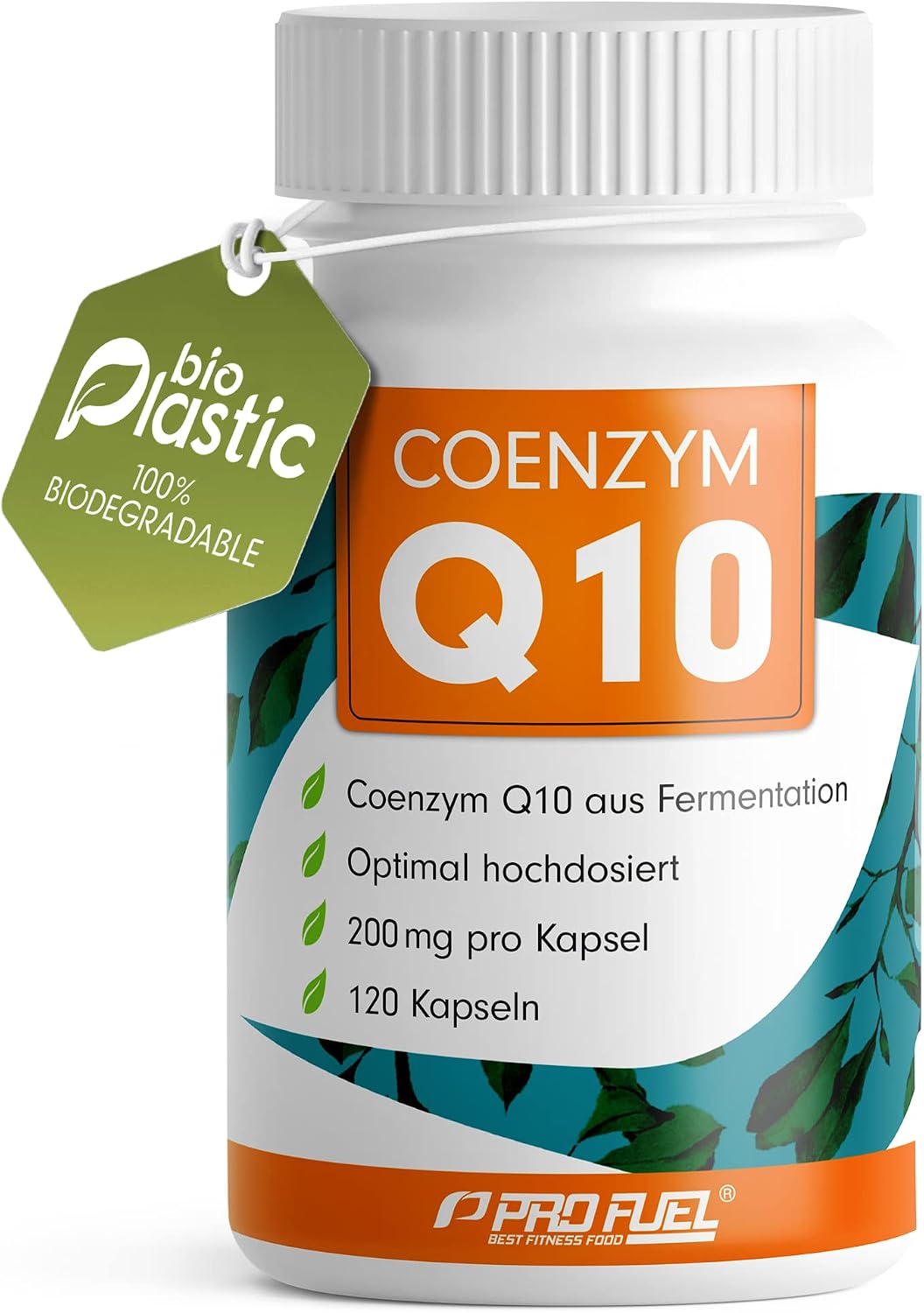 Coenzym Q10 200 mg — 120 vegane Kapseln (aus Fermentation)