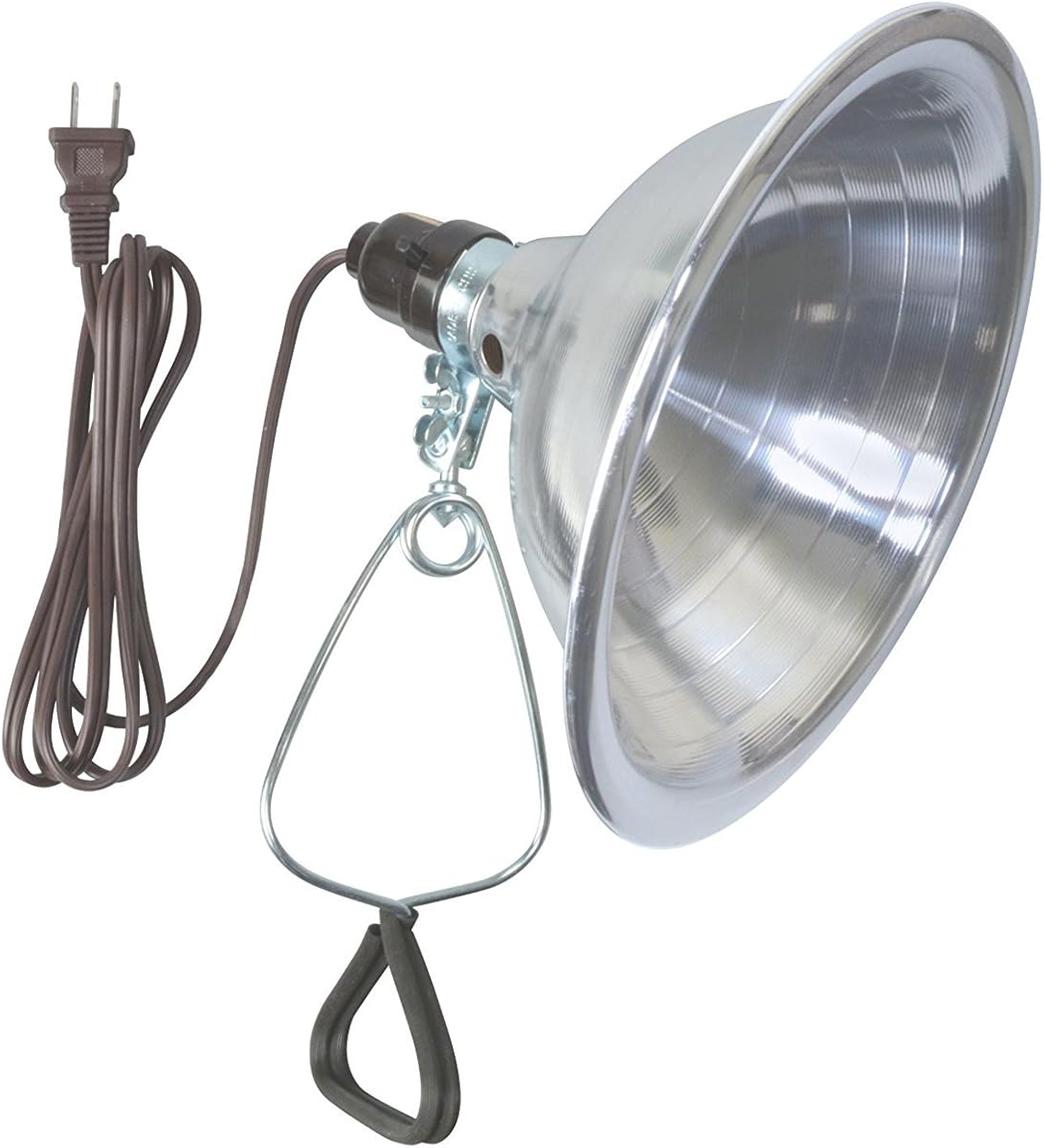 Woods Clamp Lamp Light with Aluminum Reflector; 150W; UL Listed; 6- Foot Cord