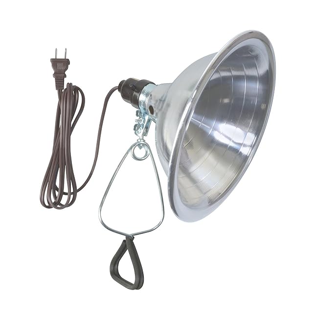 Woods Clamp Lamp Light with Aluminum Reflector 150W UL Listed 6- Foot Cord