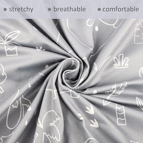 Miniatura 3 de DILIMI Funda para tumbona de bebé para niños y niñas, funda extraíble, ultra suave y cómoda, dinosaurio (tumbona no incluida)