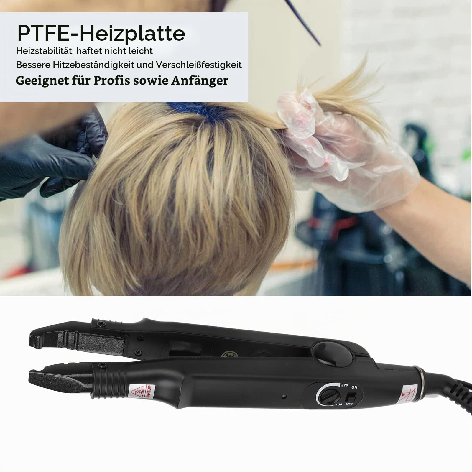 Professionelles Haarverlängerungseisen, Haarverlängerungseisen-Kit Verbindungsstab für Haarverlängerungen Im Heimsalon(#1)