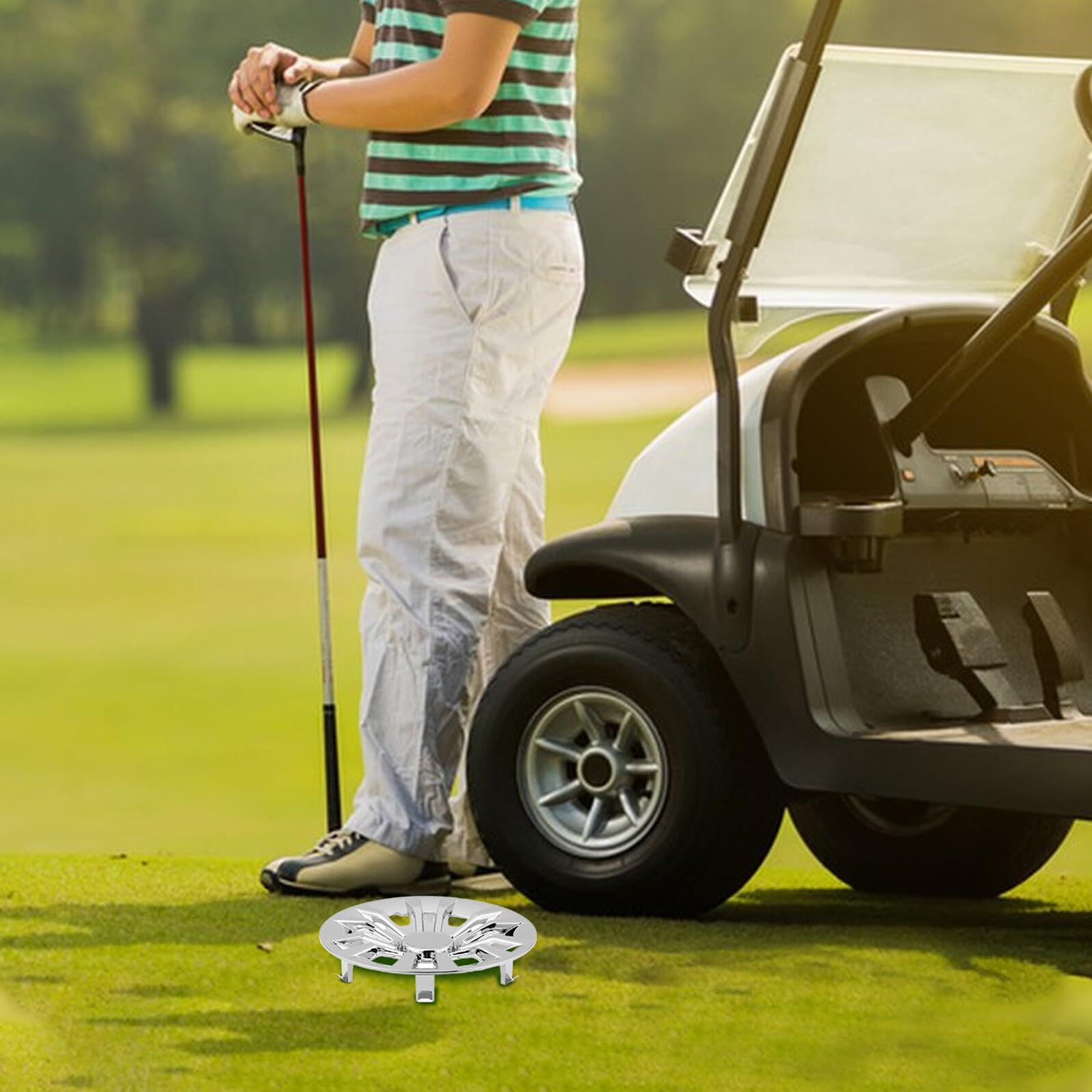 2 Szt Osłony Koła Samochodowego Osłona Koła Wózka Golfowego Kołpak Środkowy Wózka Golfowego Kołpaki Do Wózków Golfowych Kołpaki Do Kół Samochodowych Zamienne Ozdobne