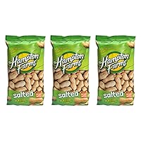 Vista 9 de Hampton Farms - Crecido en EE. UU. 100% Natural - Maní Salado Tostado Elegante en Cáscara - Bolsa de 10 oz