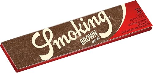 Smoking BROWN 1 Box King Size Papers 50 x 33 Papers Brown Original® - 3