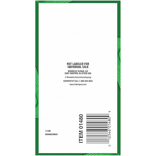 Vista 16 de Trident Mega Spearmint - Goma de mascar sin azúcar, 9 paquetes de 10 unidades (90 unidades en total), 10 unidades (paquete de 9)