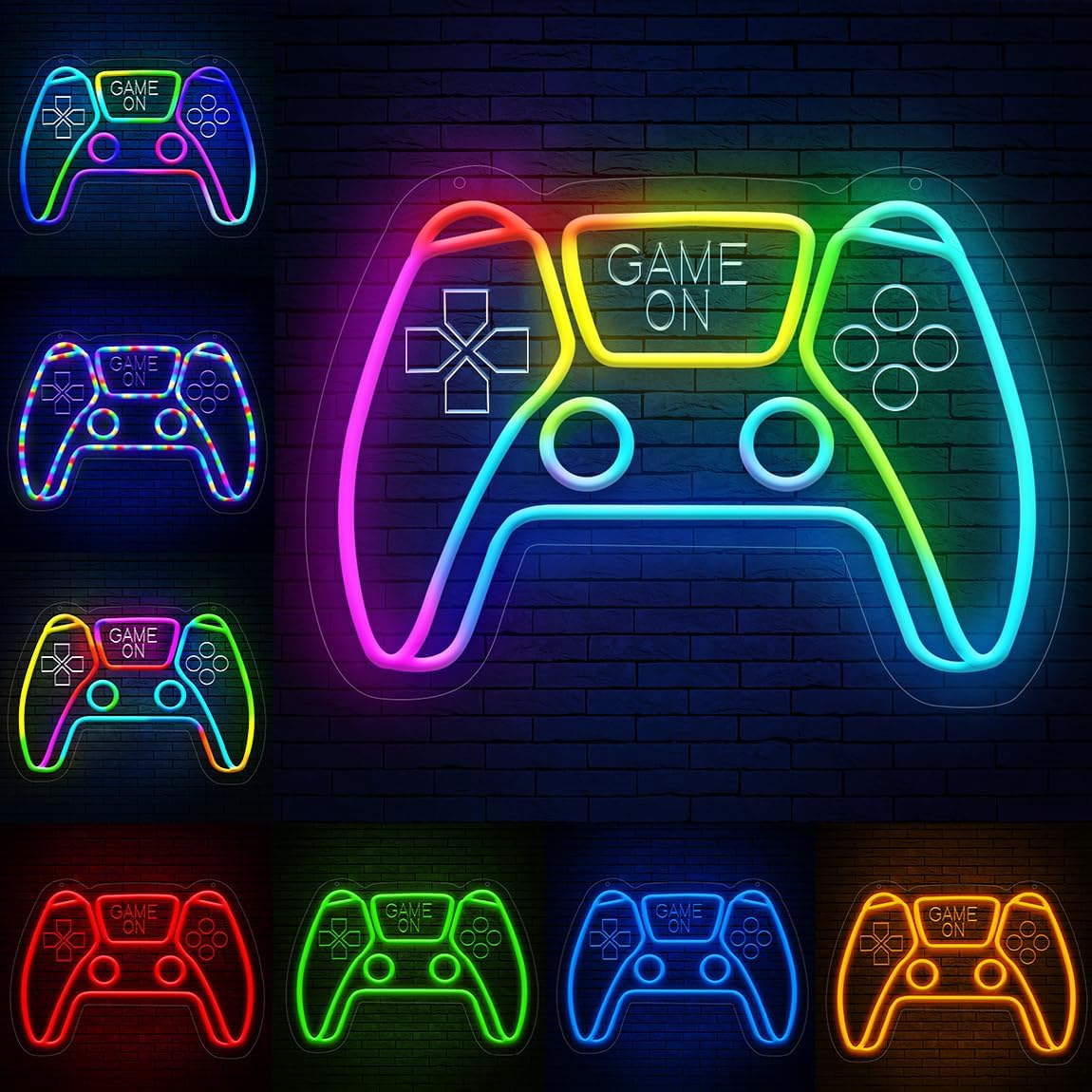 Lumoonosity Gaming Led Lights - Gamer Neon Sign with Timer Function for Gaming Room, Bedroom - Dimmable Game Neon Sign for Gamers, Streamers - Customizable Dream Color Controller Light Sign - Image 2