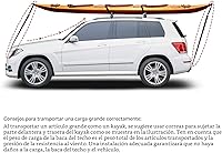 Vista 8 de Yaxa Basics Portaequipajes para techo de riel cruzado, 52 pulgadas, se adapta a tramos de hasta 46 pulgadas entre rieles laterales elevados