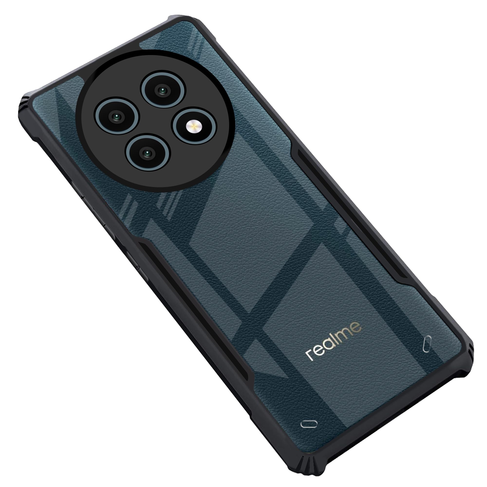CEDO Realme 13 Pro / 13 Pro+ Plus (5G) Back Case Cover | Camera Protection Shockproof Bumper-Edge | Acrylic Crystal Clear 360 Degree Protection TPU+PC | Transparent Eagle Back Case Cover (Black) (B0DG5Z6V5Y) Amazon Price History, Amazon Price Tracker
