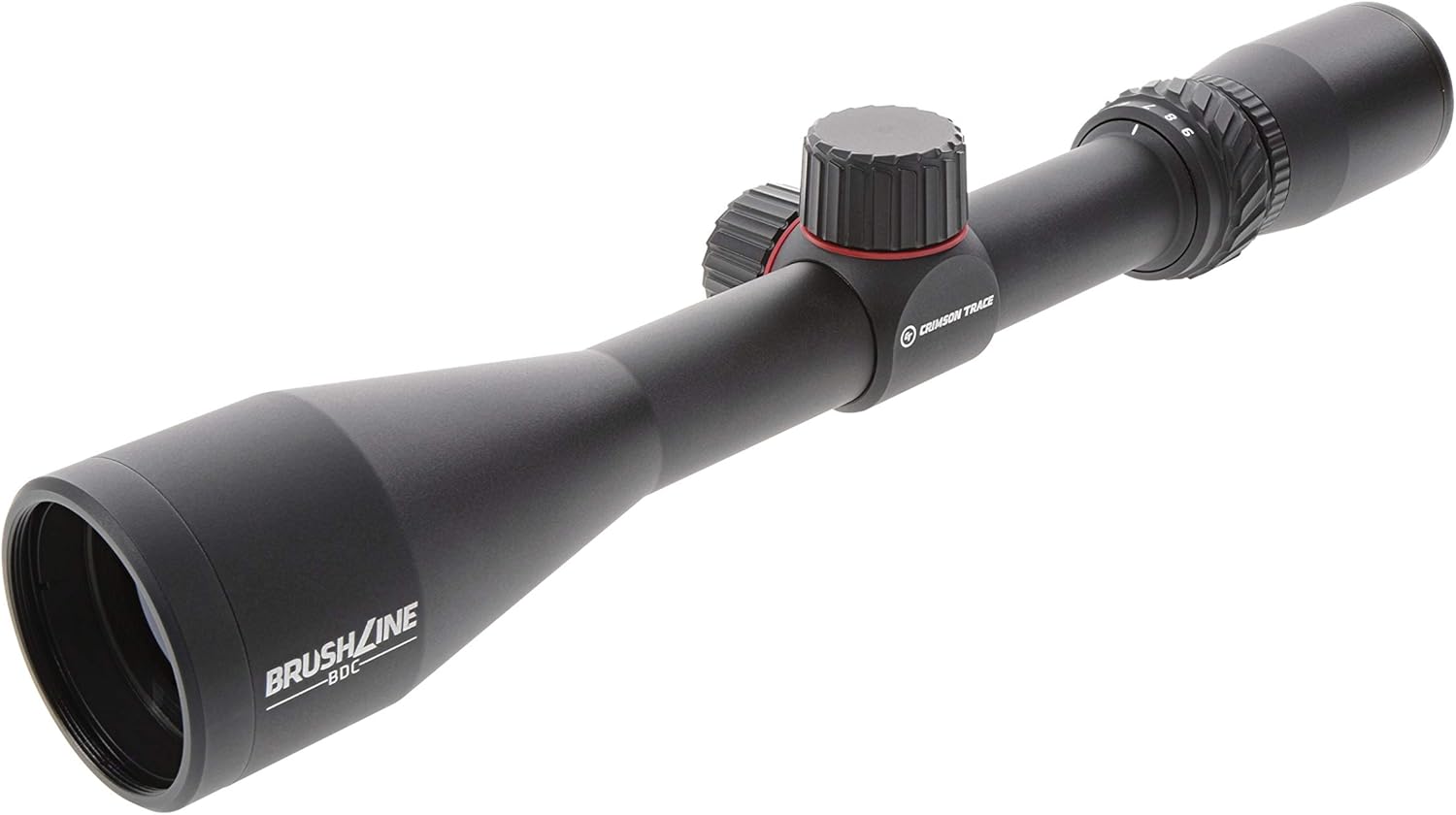 Crimson Trace Brushline Riflescope with Lightweight Solid Construction, Scope Caps and Lens Cloth for Hunting, Shooting and Outdoor