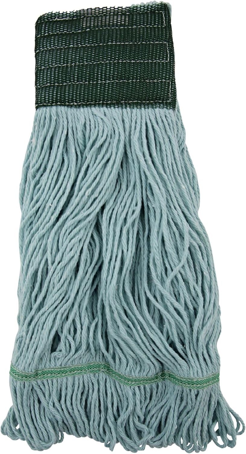 Boardwalk EchoMop with Looped-End Wet Head, Synthetic/Cotton, Medium, Blue, 12/Carton