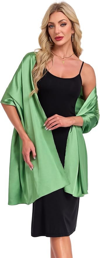 Bufanda Satín para Mujer Elegante miniatura 3