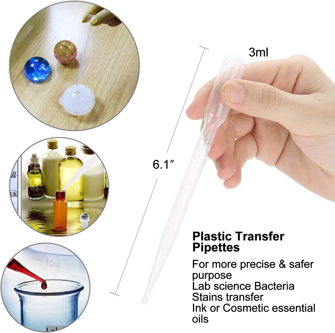 LET'S RESIN 8PCS Silicone Measuring Cups for Resin 100ml 10ml, Nonstick Silicone Mixing Cups, Epoxy Resin Cups, Glue Tools Sticks Pipettes for Epoxy Resin, Casting Molds, Art,Cup Turner