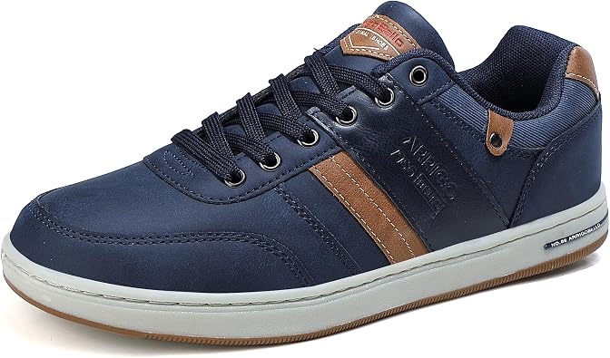 ARRIGO BELLO Mens Shoes Casual Sneakers Fashion Running Dress Walking Trainers Non Slip Low Top Breathable Lightweight Size 8-12US