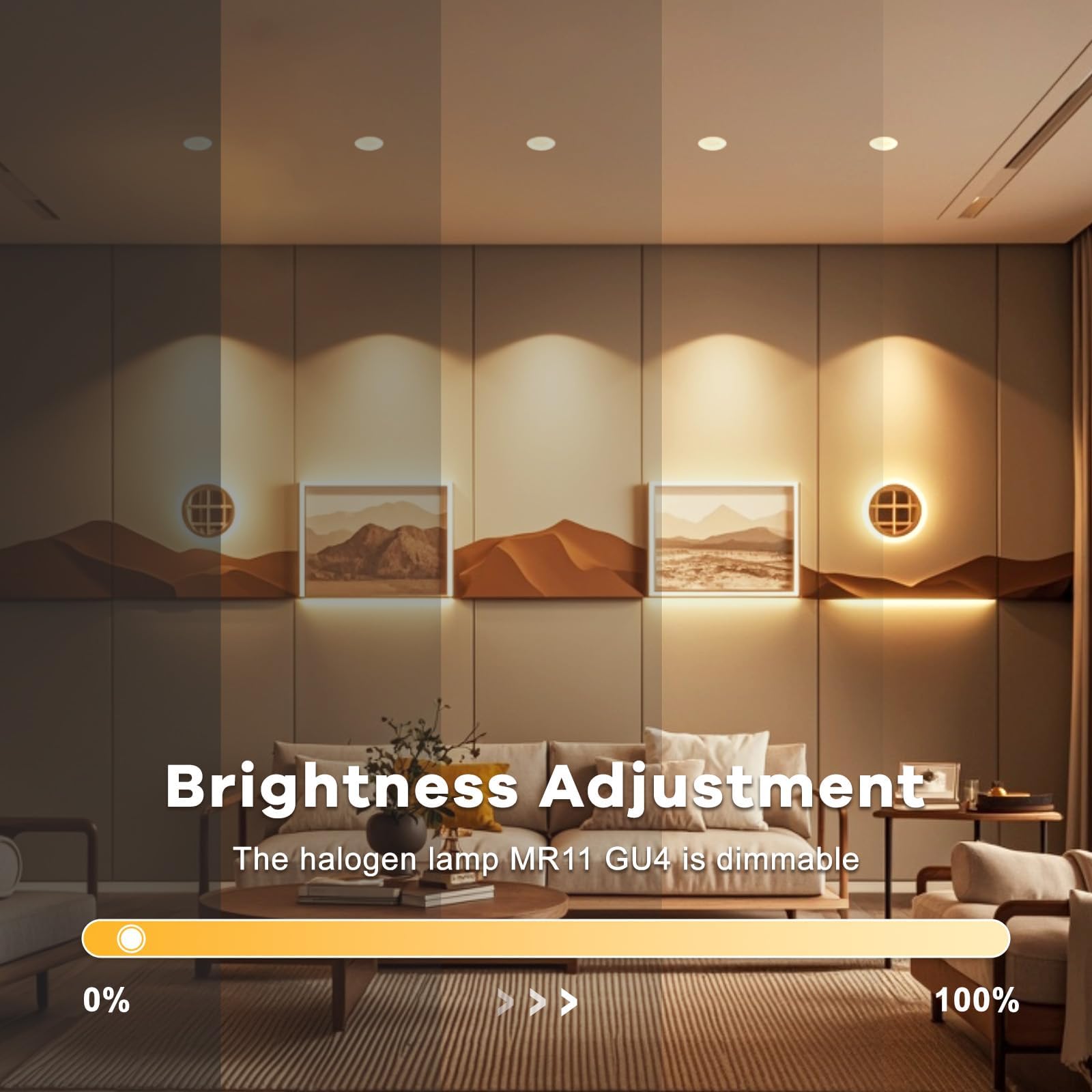 Confezione da 8 Lampadina Alogena 12v 20w Gu4 mr11, Faretto Alogeno GU4 2800k Bianco Caldo Dimmable, per la Casa, Paesaggio, Incasso, Illuminazione a Binario