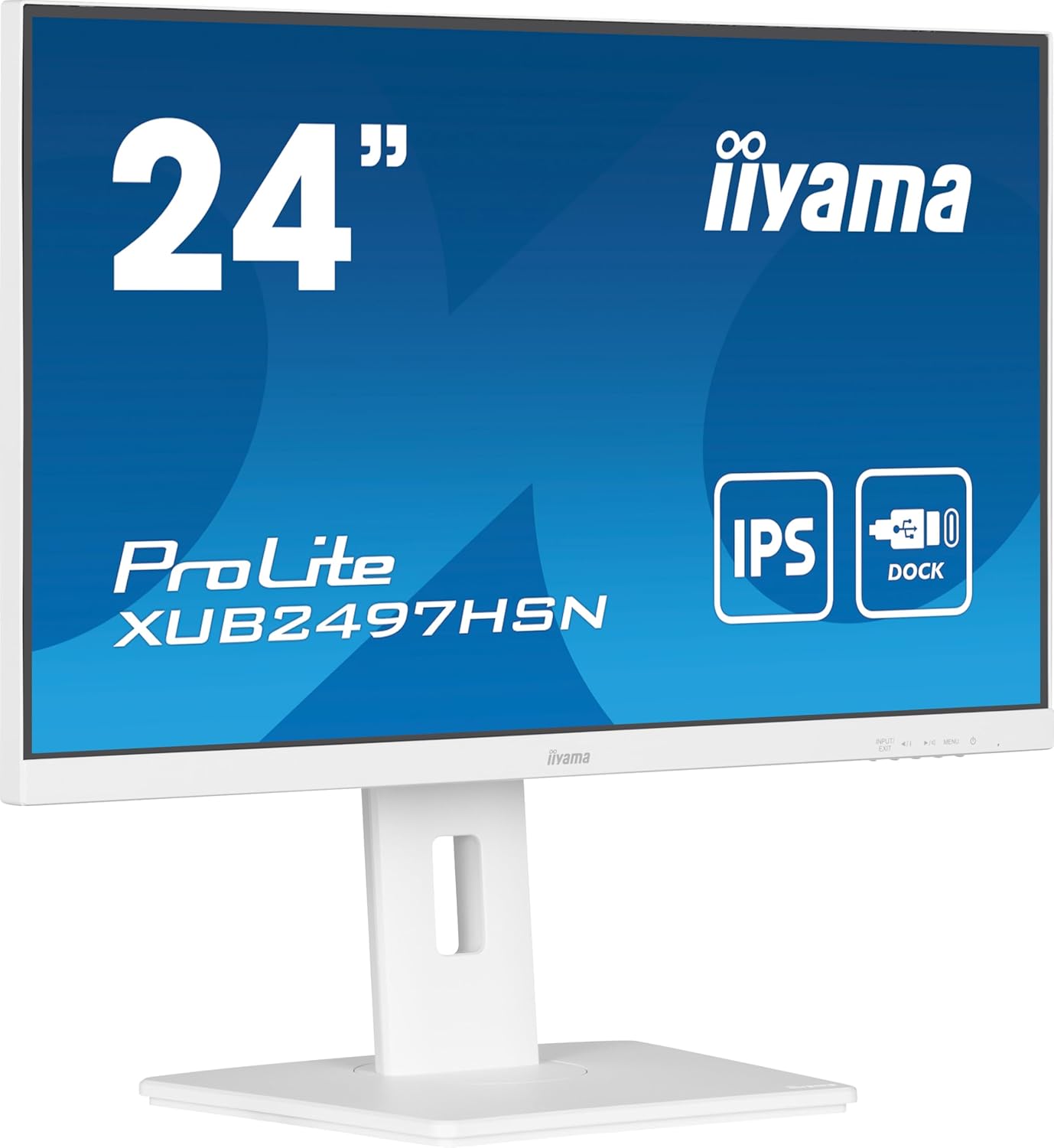 iiyama Monitor XUB2497HSN-W2-23.8", IPS, 1920 x 1080/100Hz, 1H1DP1C, Has, RJ45