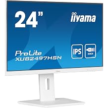 Iiyama Prolite Xub2497hsN-W2 Monitor Pc 60.5 cm [23.8] 1920 x 1080 Pixel Full Hd Led Bianco iiyama - 24 Ips Technology Panel With UsB-C Dock And Rj