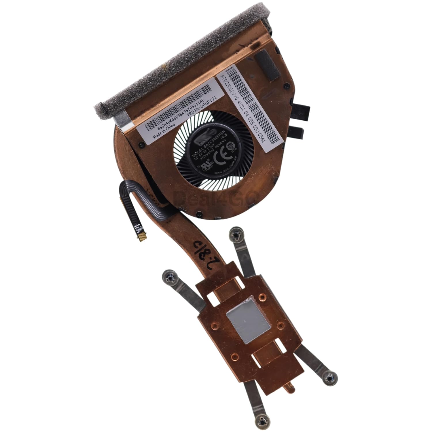Deal4GO Cooling Fan & Heatsink Thermal Module 00UP171 01LV720 Replacement for Lenovo ThinkPad X260 (UMA)