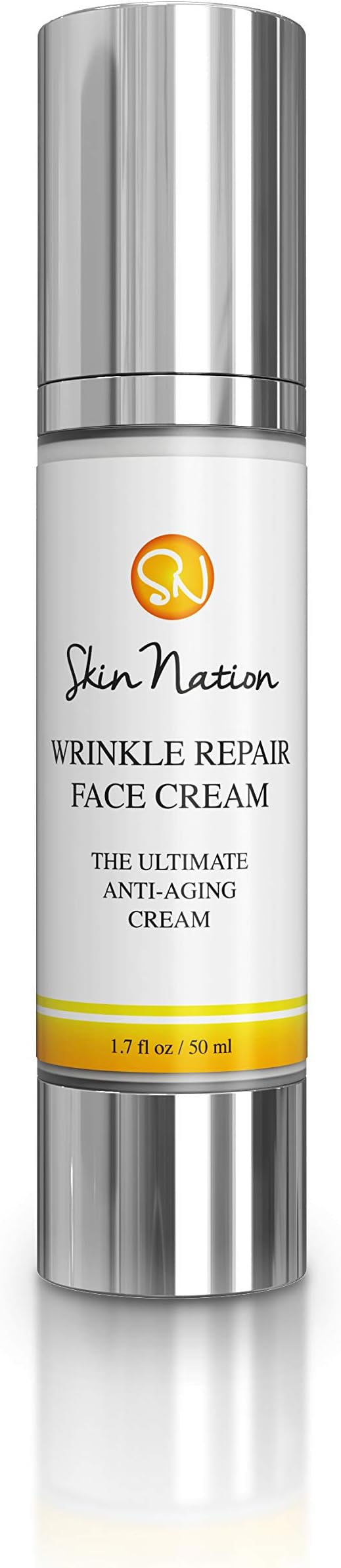 Wrinkle Repair Face Cream | Anti Wrinkle Facial Moisturizer with Glycolic Acid | with Organic Natural Ingredients - Aloe Vera, Vitamin E, Coconut Oil, Shea Butter | Skin Nation by Michelle Stafford
