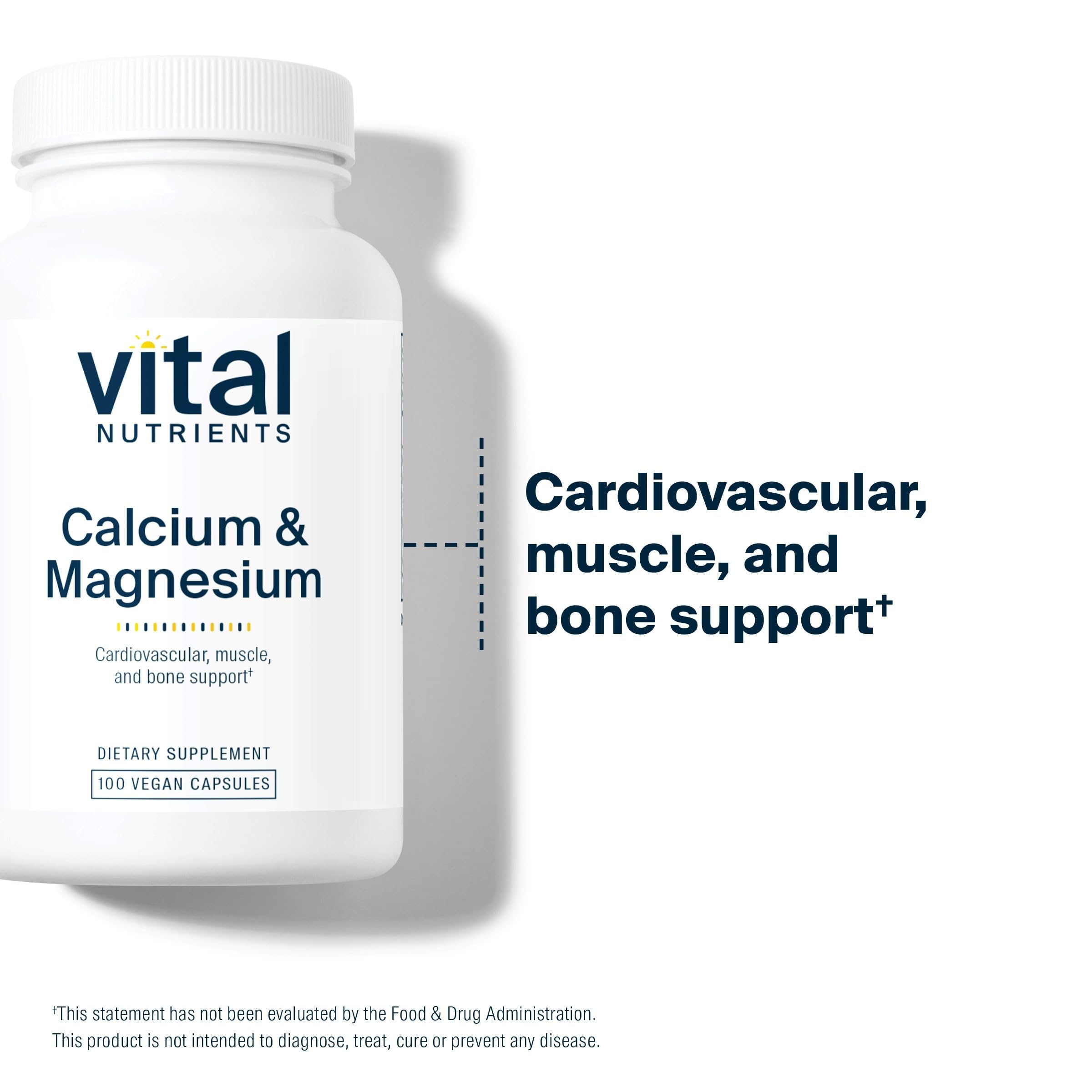 Vital Nutrients Calcium & Magnesium, 100 Capsules — Amazon image 3