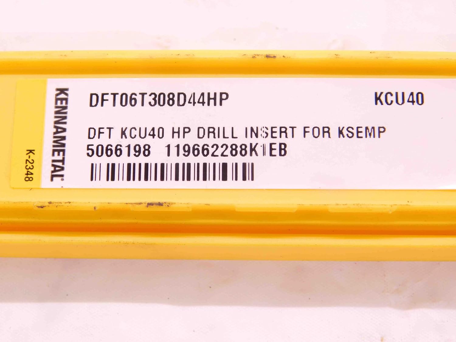 5pcs New KENNAMETAL DFT06T308D44HP KCU40 TiN & TiAlN Carbide Drilling Inserts - EA1211BL5