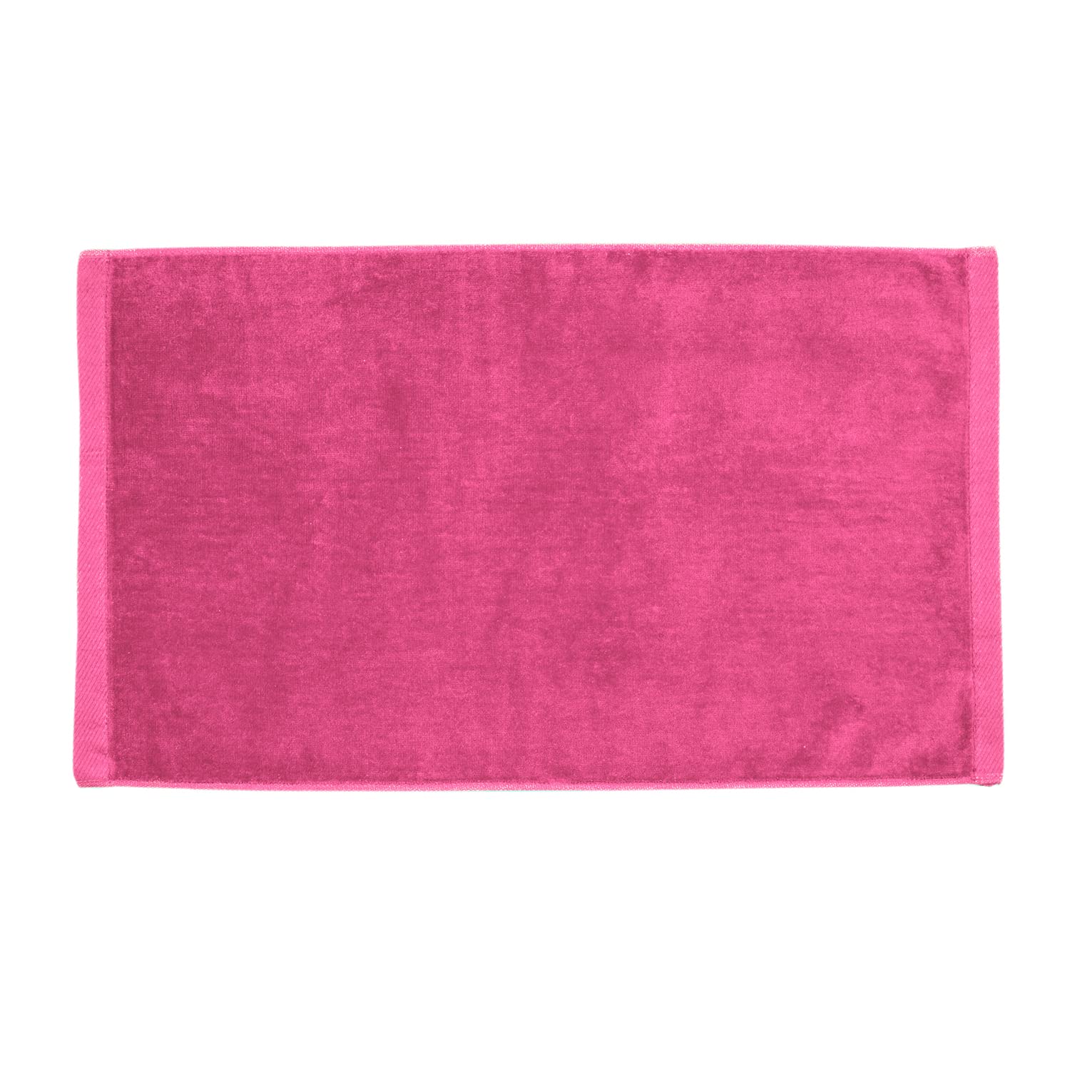 Premium Velour Hand Face Sports Towel 16 inch x26 inch Hot Pink