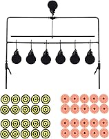 Vista 5 de KNINE OUTDOORS Pistola de aire de 6 objetivos, pistola de pellets BB para restablecer objetivo, clasificado para calibre .22 .177
