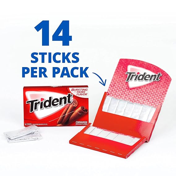 Mondelez Global Trident Cinnamon, 14 ct