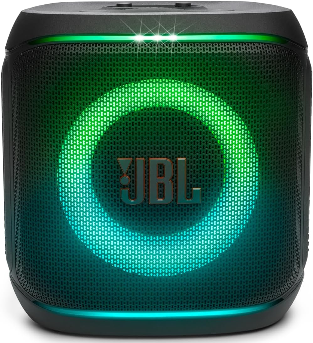 JBL, Caixa de Som, PartyBox Encore 2, Bluetooth, Show de Luzes, À Prova de Respingos, Bateria de até 15h, Som JBL Pro Sound, AI Sound Boost, 100W RMS - Preto JBL, Caixa de Som, PartyBox Encore 2, Bluetooth, Show de Luzes, À Prova de Respingos, Bateria de até 15h, Som JBL Pro Sound, AI Sound Boost, 100W RMS - Preto
